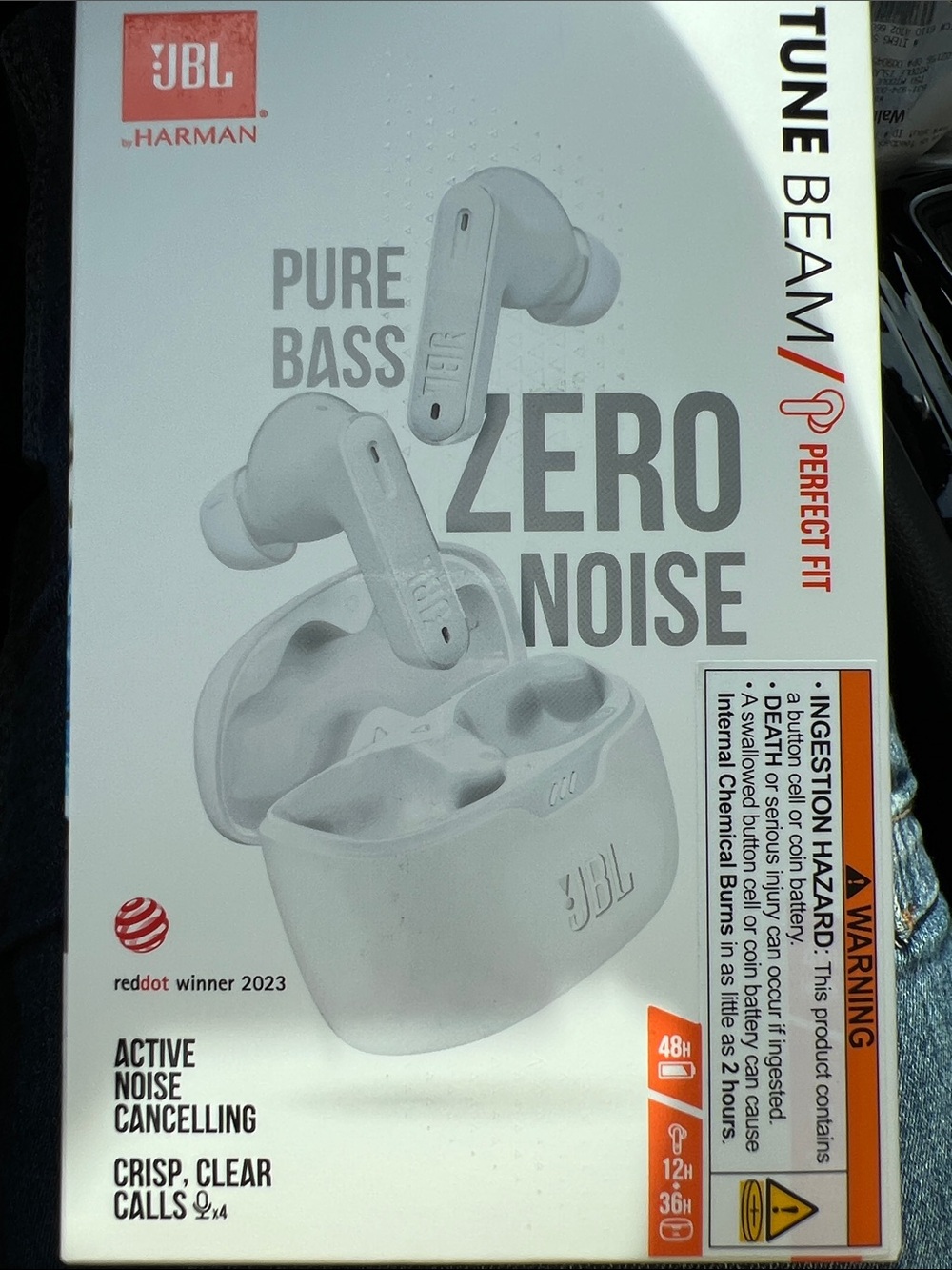 Harman White True Wireless Earbuds with Charging Case